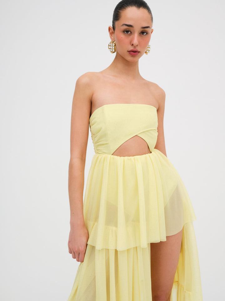 Juni Maxi Dress — Yellow Product Image
