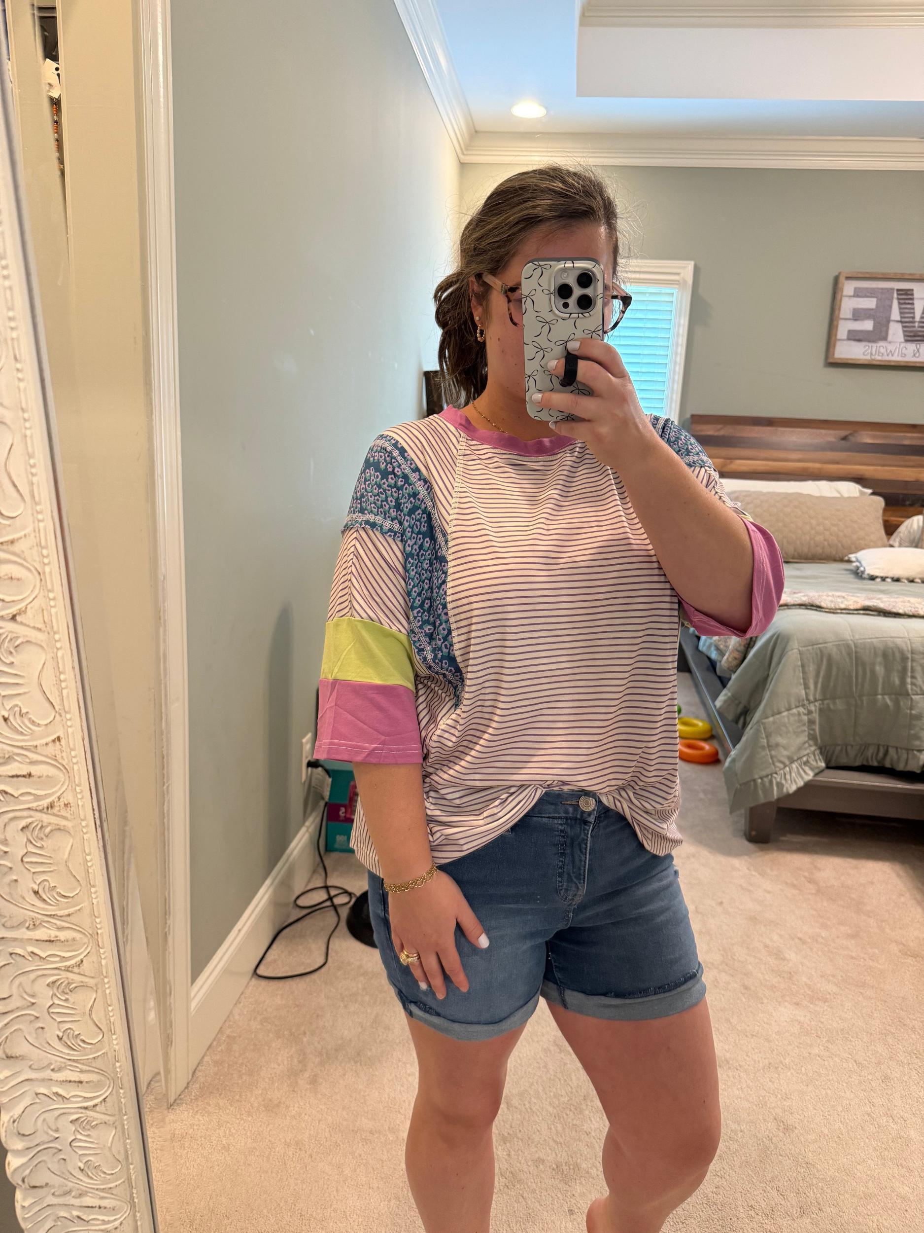 Colorblock Stripe Top Product Image