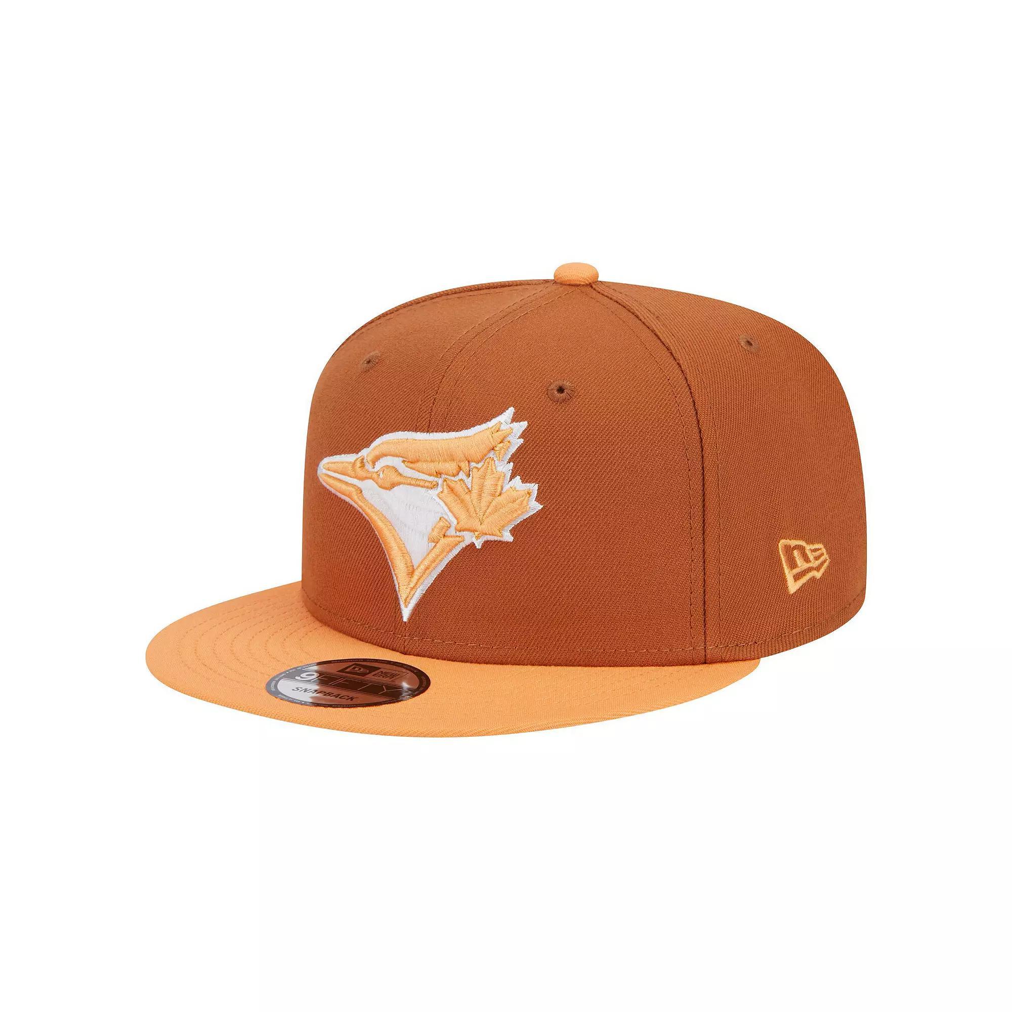 Men's New Era Brown Toronto Blue Jays Spring Color Two-Tone 9FIFTY Snapback Hat, Jay Brown Product Image