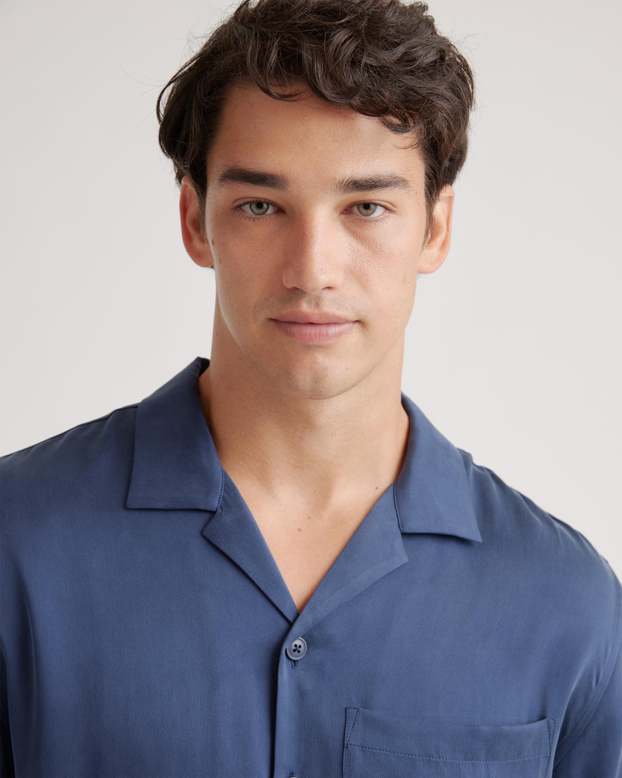 Quince | Men's Button Down Short Set Silk Product Image