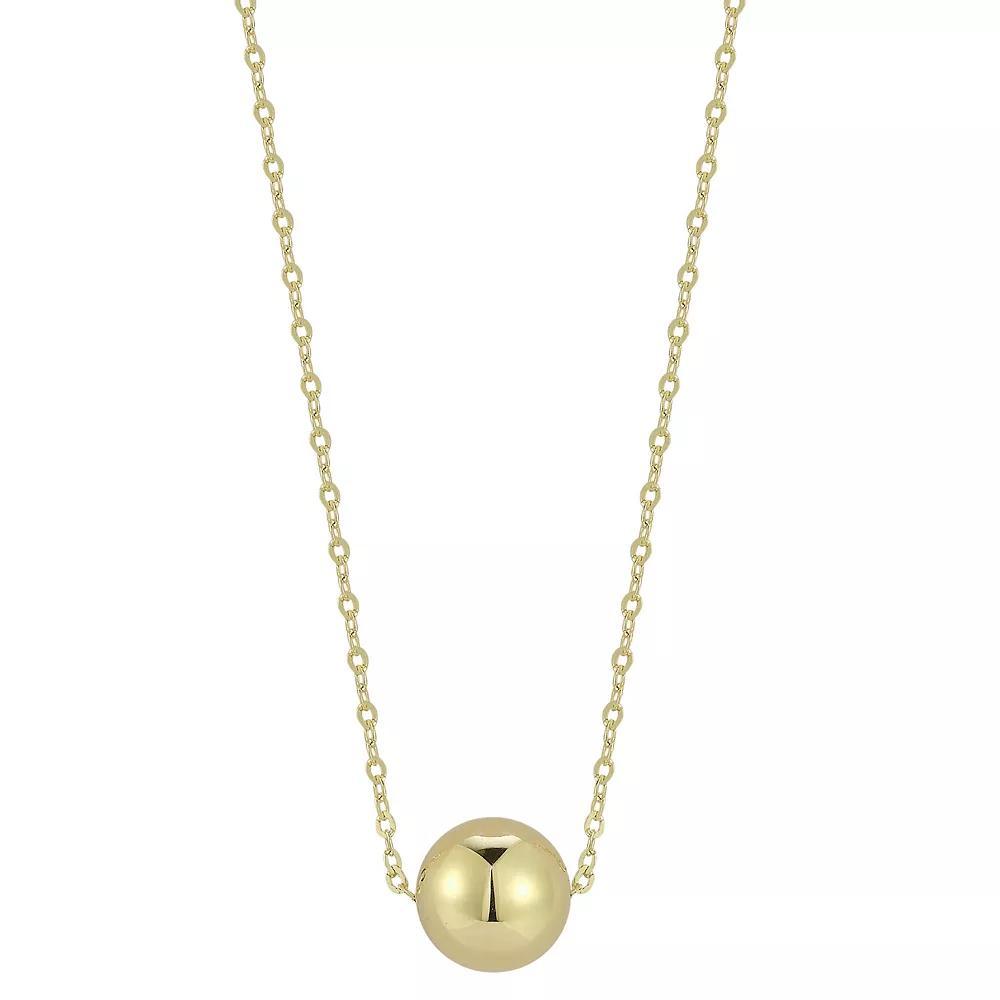 LUMINOR GOLD 14k Gold Ball Necklace, Womens Product Image