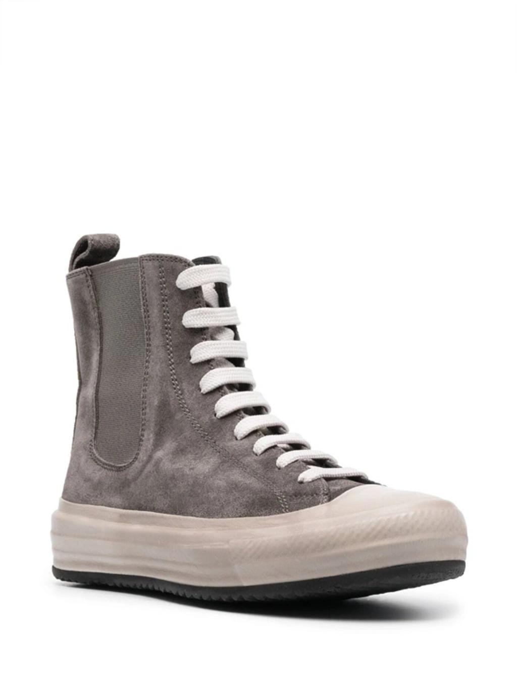 OFFICINE CREATIVE High-top-sneakers Aus Wildleder In Grey Product Image