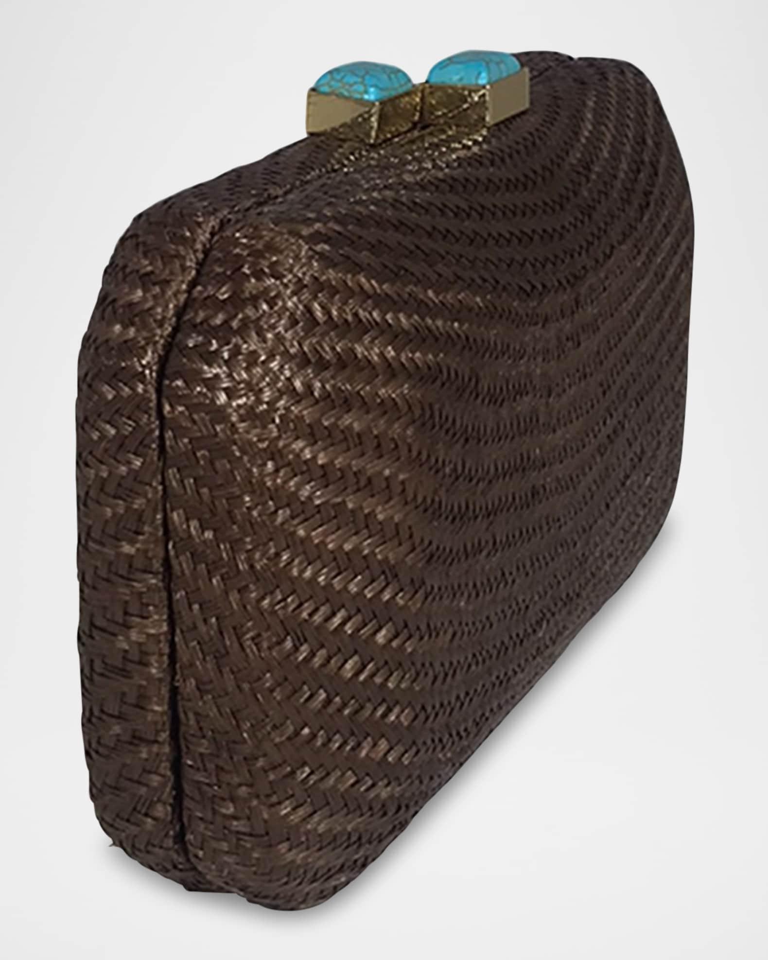 Leticia Bun Straw Clutch Bag Product Image