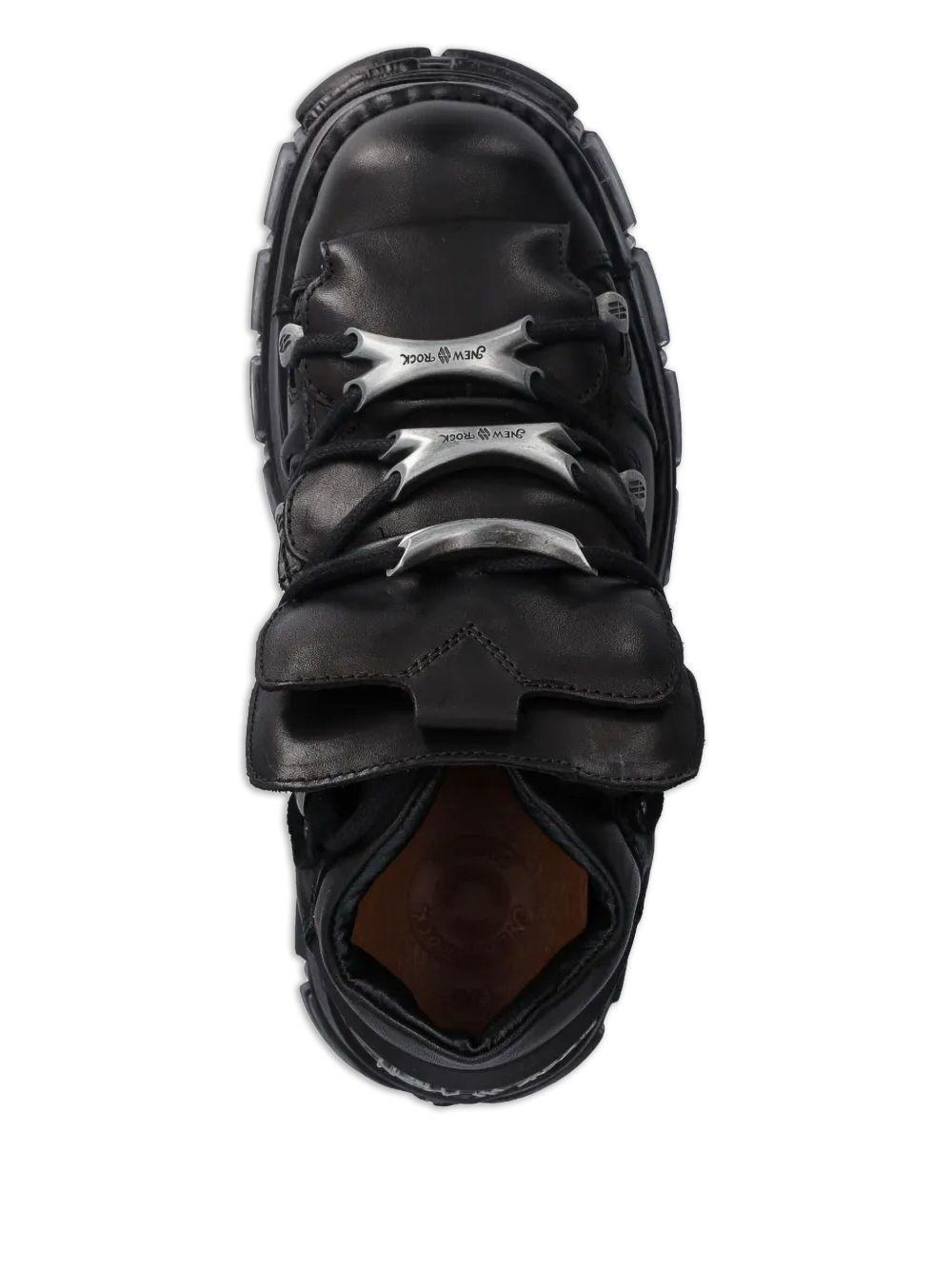 lace-up platform sneakers Product Image