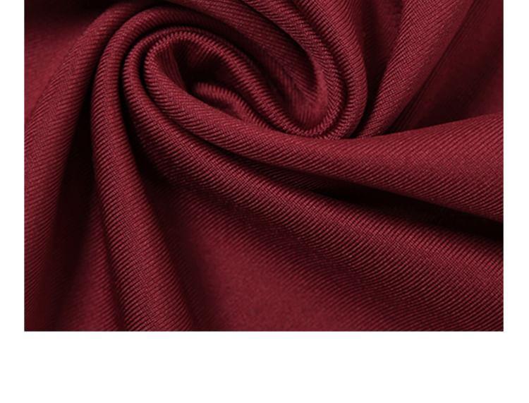 Long-Sleeve Cowl Neck Plain Maxi A-Line Dress Product Image