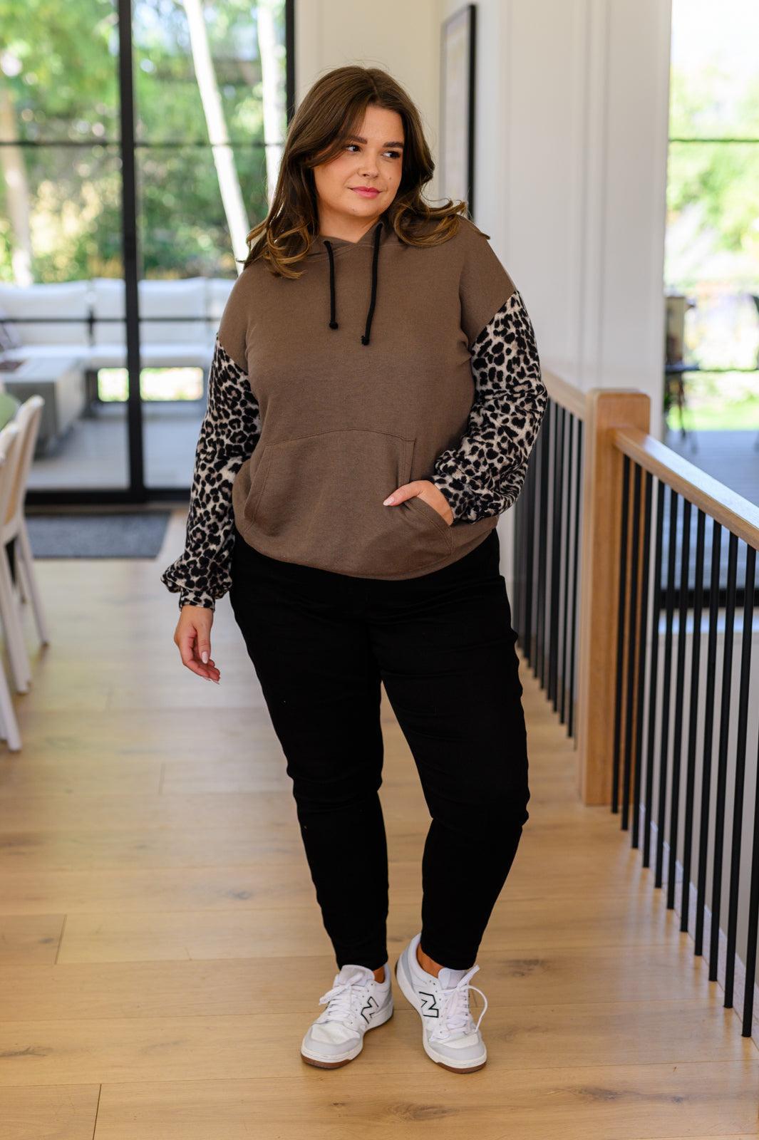 Here And There Leopard Print Hoodie (Online Exclusive) Product Image