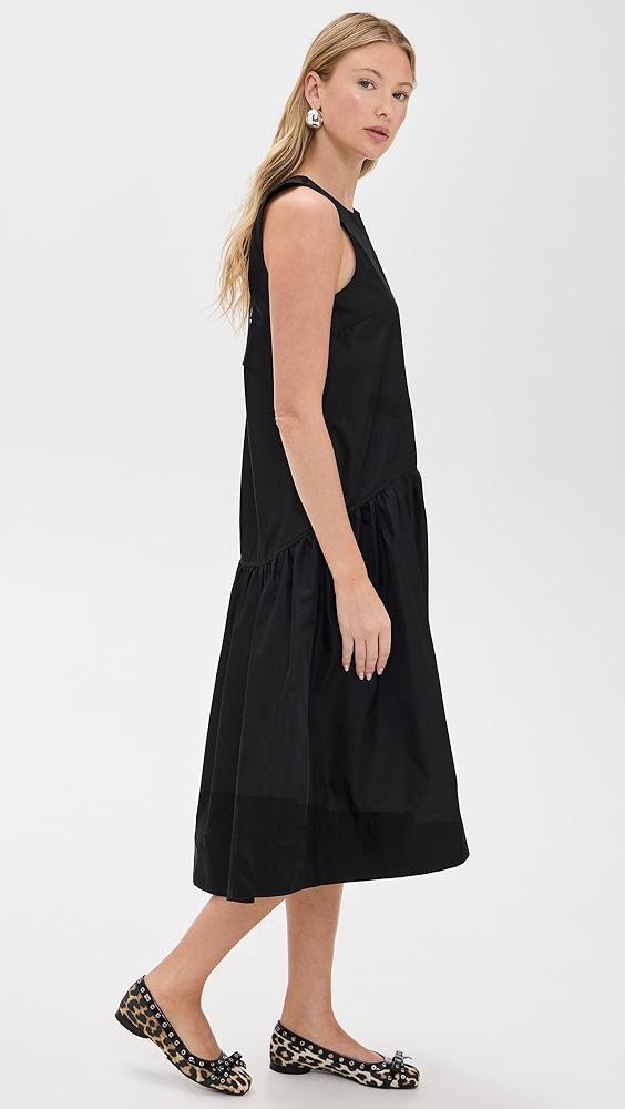 GANNI Duchesse Nylon Midi Dress | Shopbop Product Image