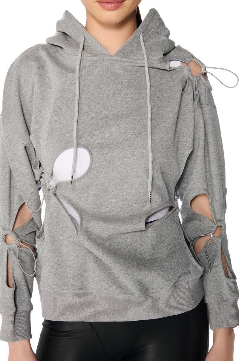 PARKER CUT OUT HOODIE Product Image