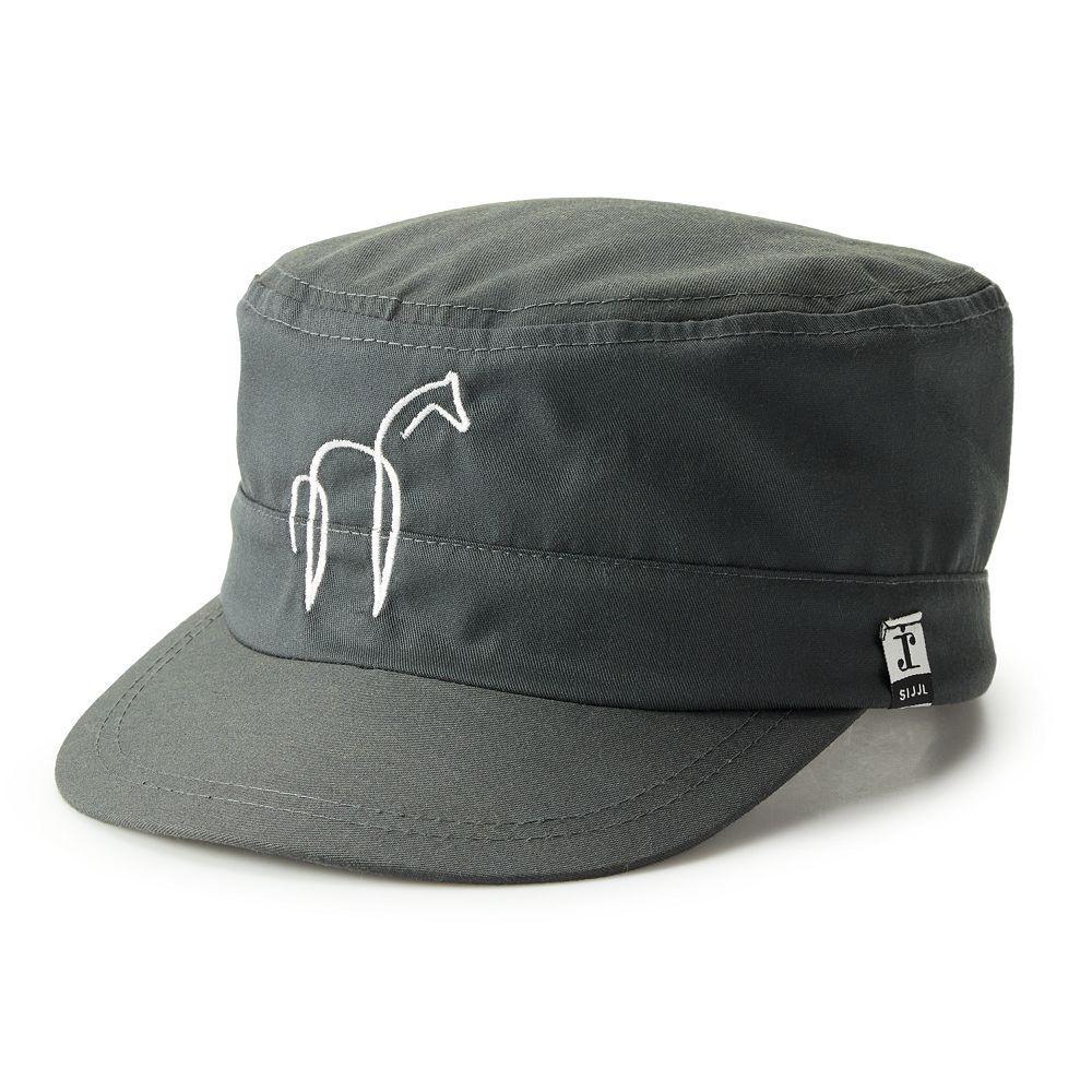 Womens SIJJL Giraffe Embroidered Dark Gray Cadet Hat Product Image