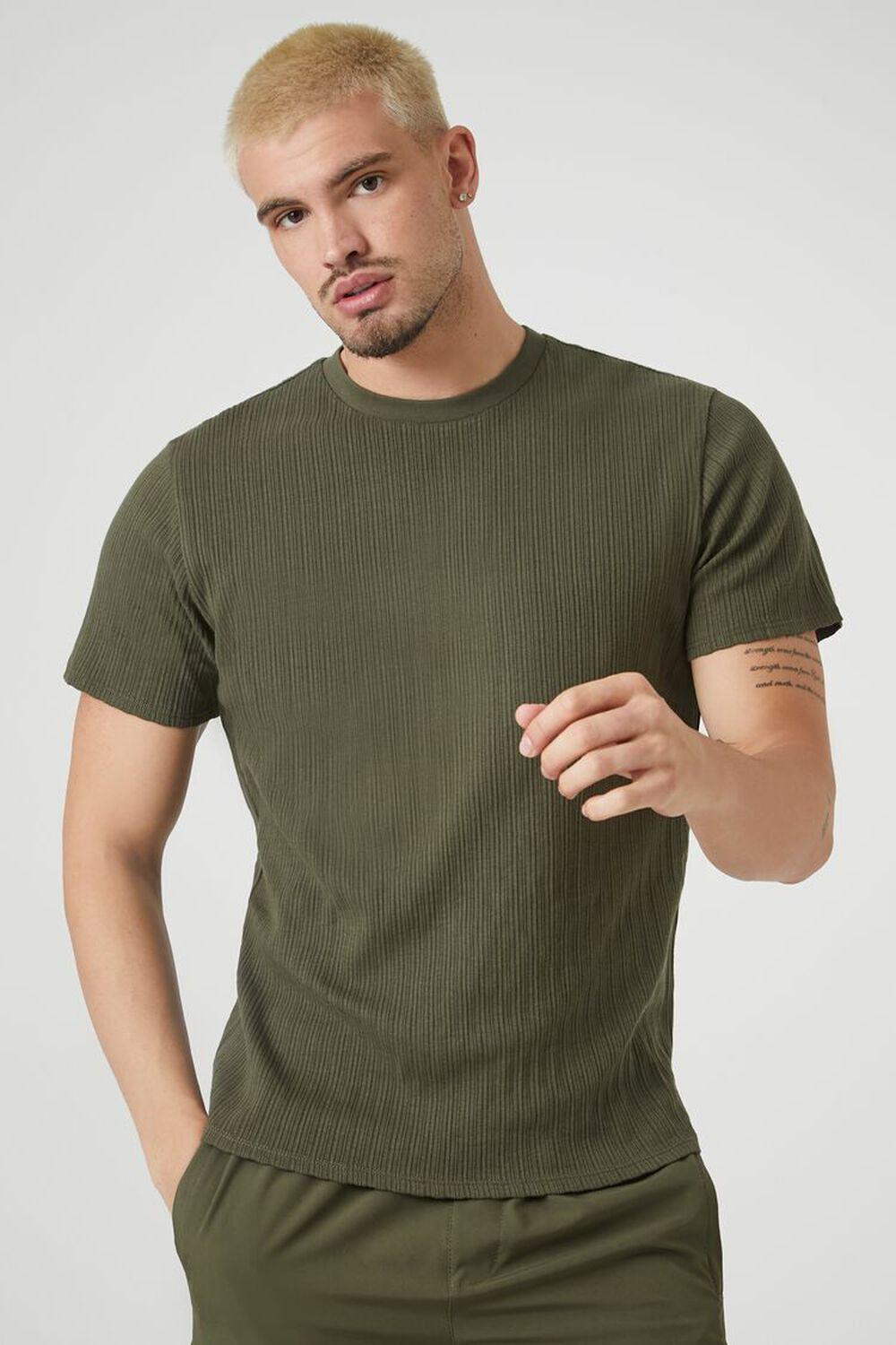 Ribbed Knit Crew Tee | Forever 21 Product Image