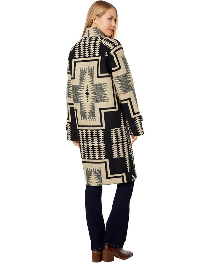Leopard Print Relaxed Walker Coat Product Image