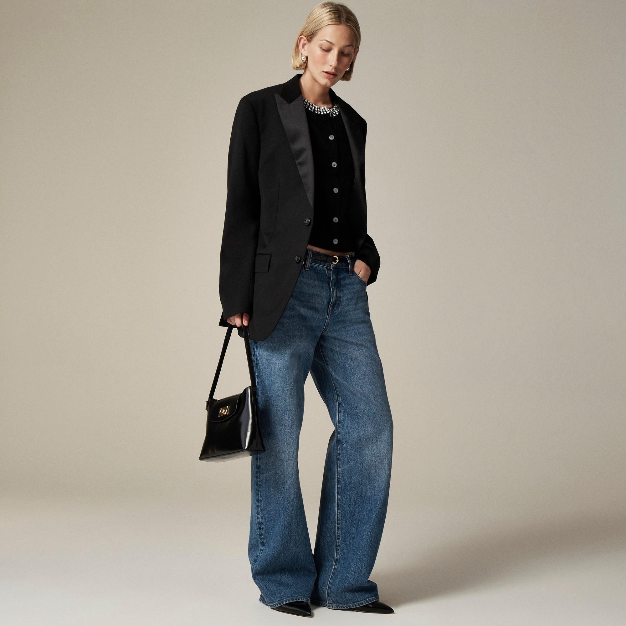 Brushed cashmere embellished cardigan sweater Product Image