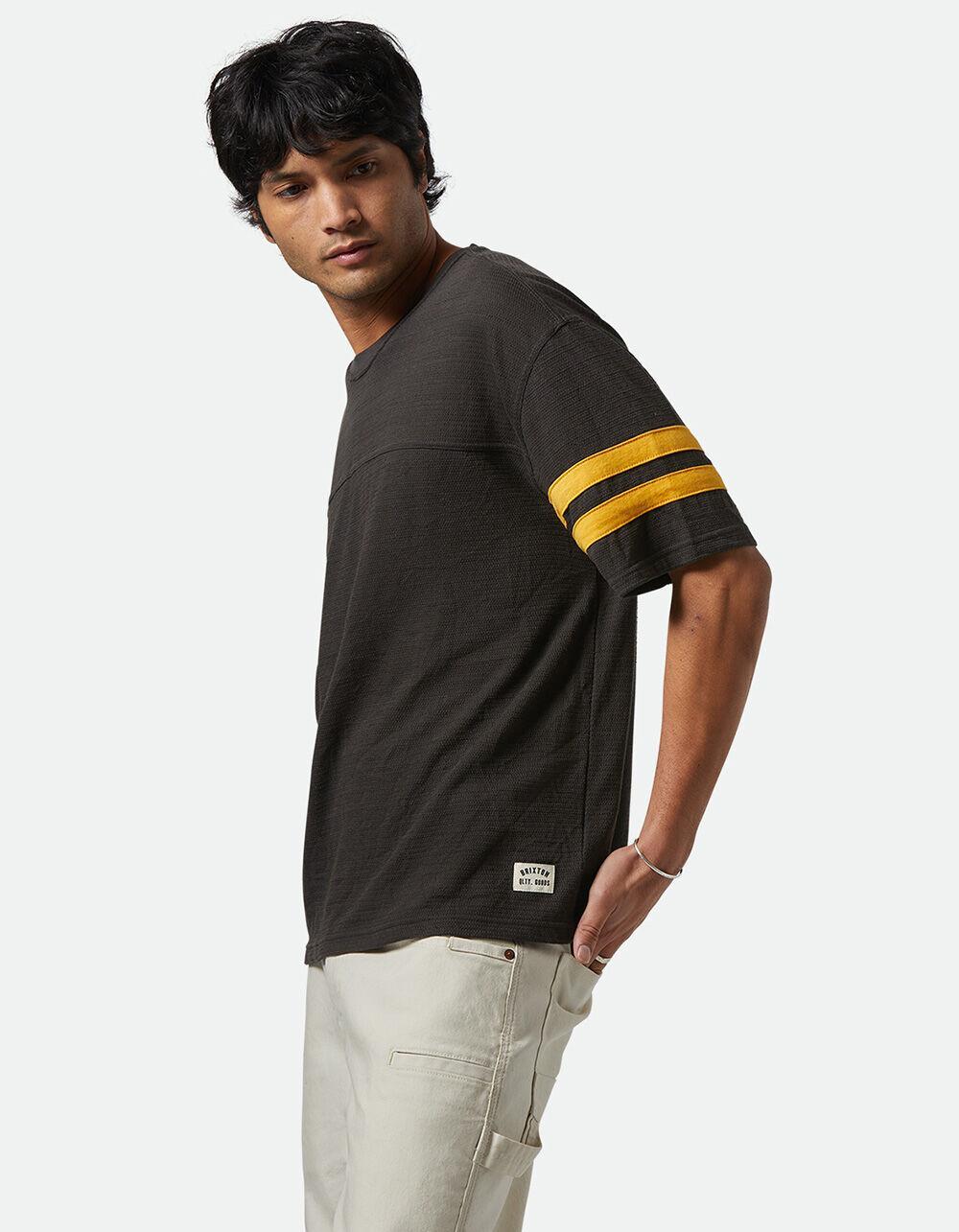 BRIXTON Vintage Mens Mesh Football Jersey - BLACK Product Image