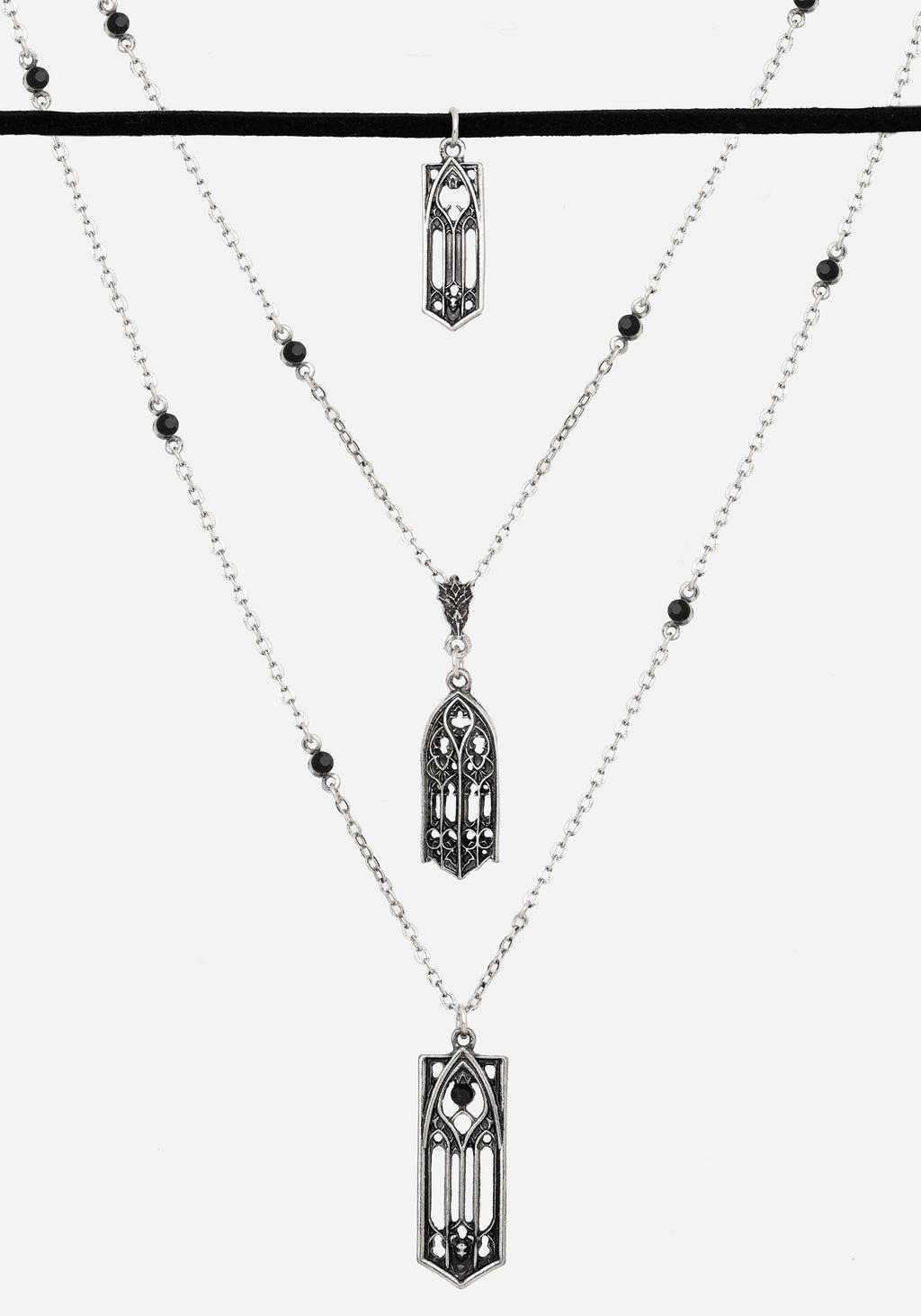 Cathedral Gothic Layered Necklace Product Image