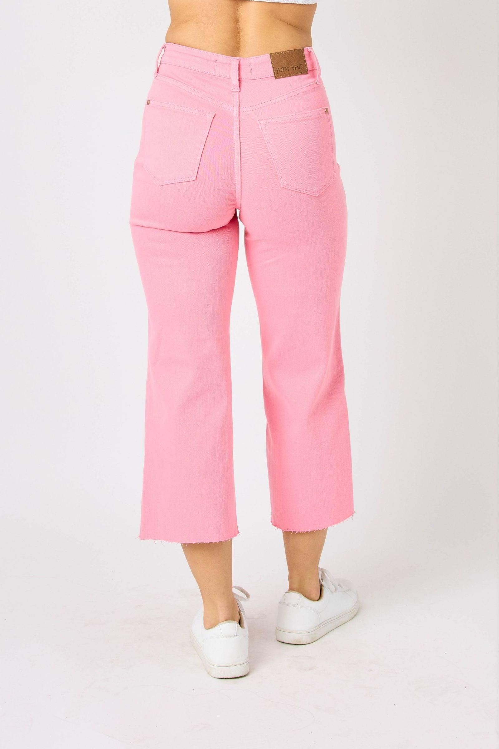 Judy Blue Tummy Control Jeans- Pink Product Image