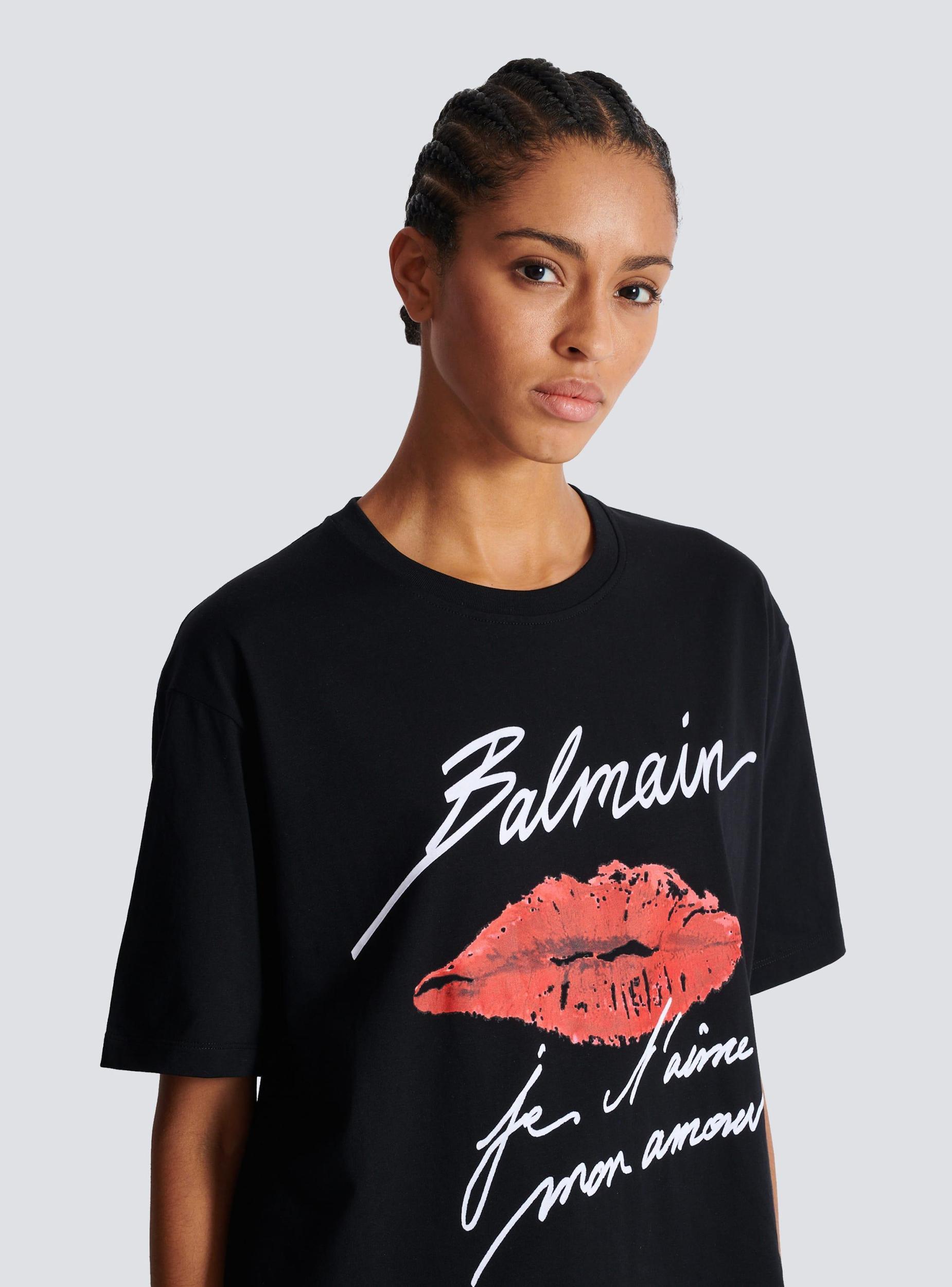 Short-sleeved T-shirt with Kiss print Product Image