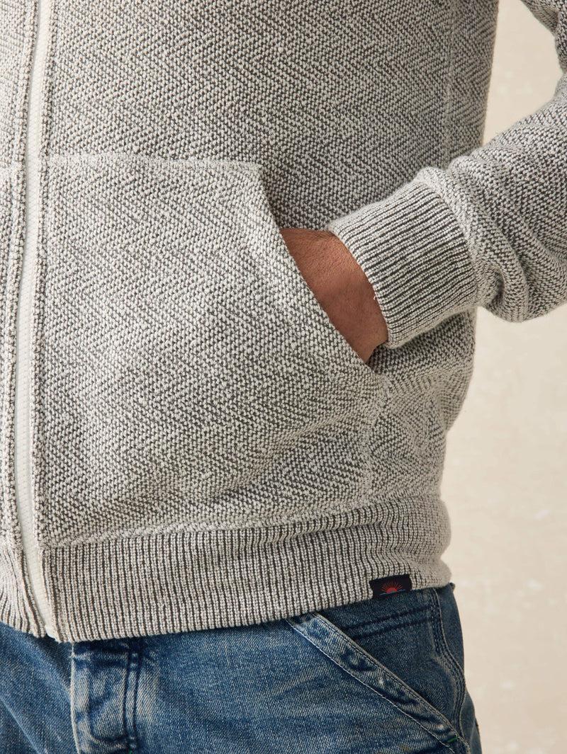 Whitewater Full Zip Hoodie - Grey Shell Loop Product Image