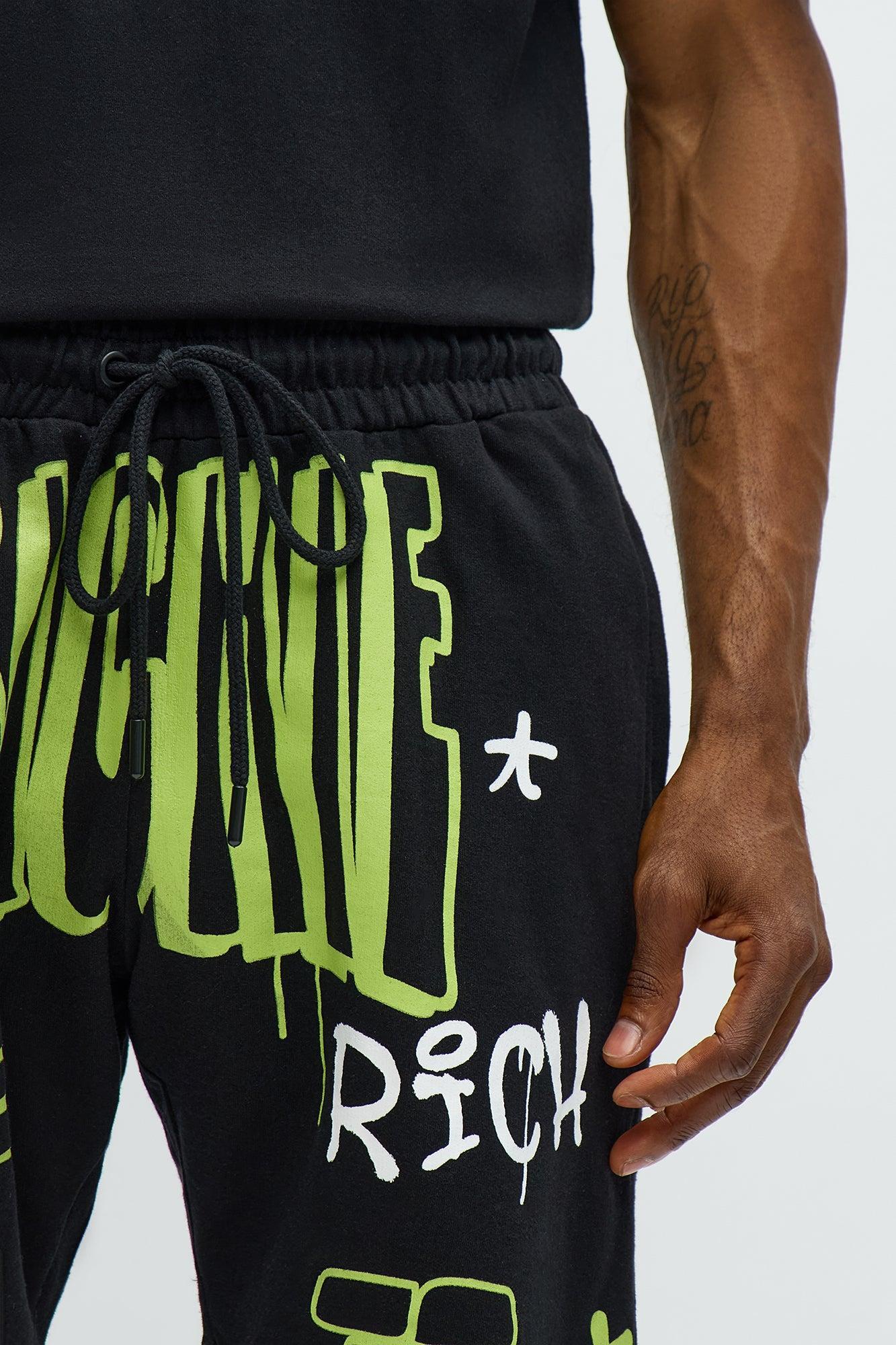 Richie Rich Fly Sweatshorts - Black Product Image