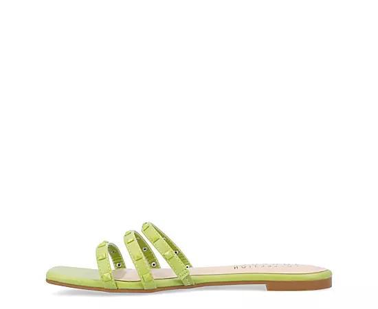Journee Camarie Women's Embellished Strappy Sandal, Size: 8.5, Beige Product Image