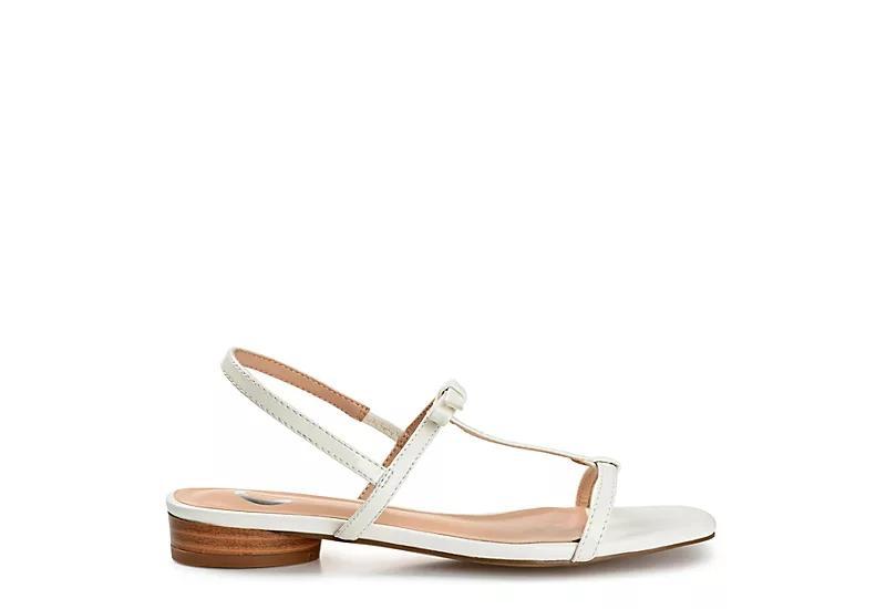 Journee Zaidda Women's T-Strap Sandals, Size: 12, White Product Image