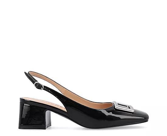 Journee Everlee Womens Tru Comfort Foam Sling Back Square Toe Pumps Product Image