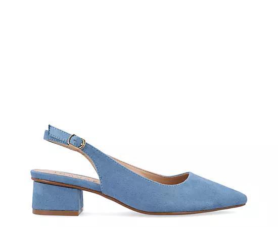 Journee Sylvia Women's Pumps, Size: 7.5 Wide, Blue Product Image