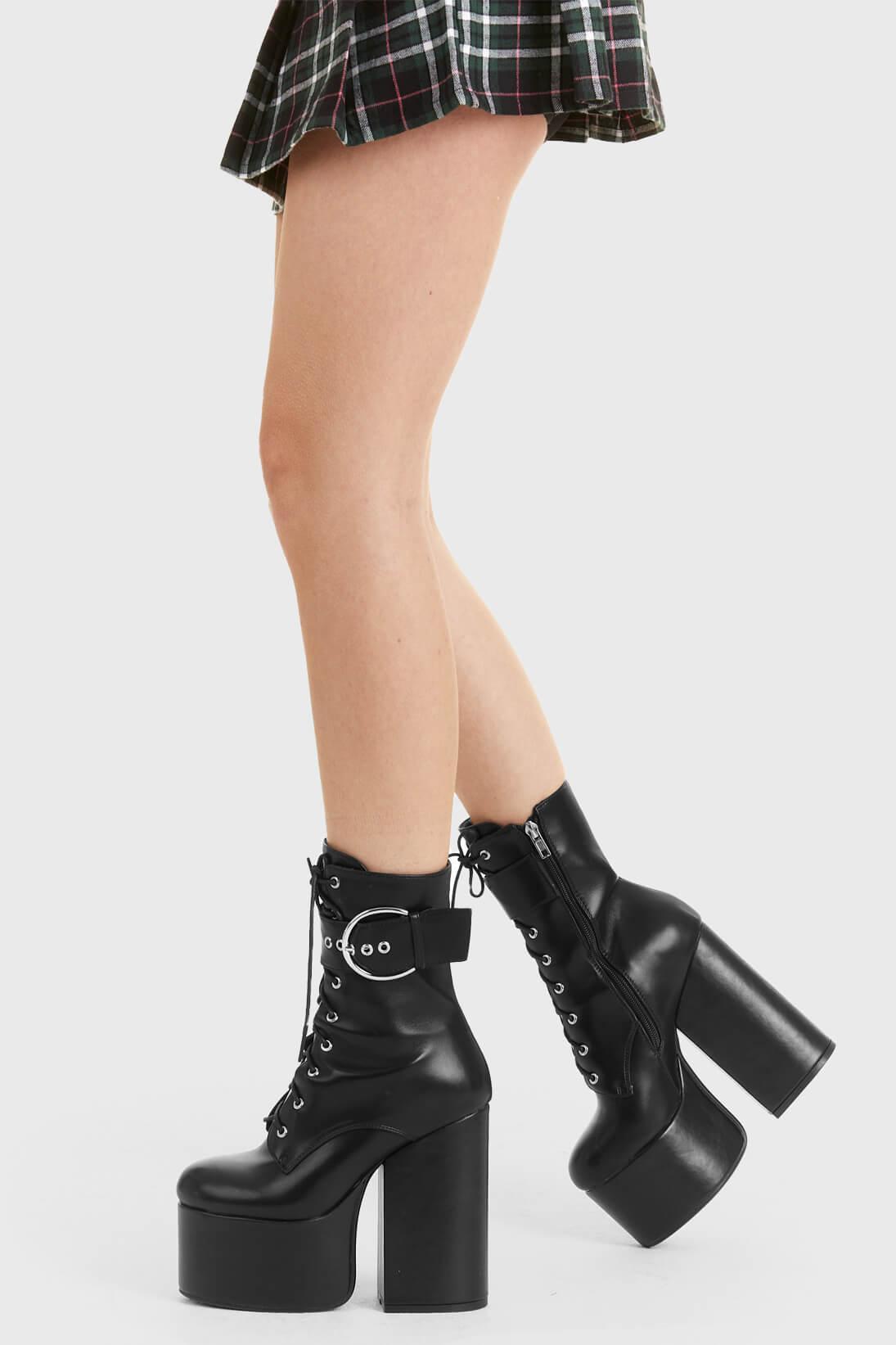 One Shot Platform Ankle Boots Product Image