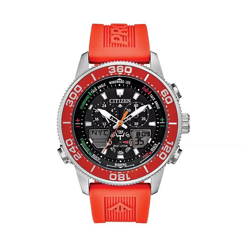 Citizen Eco-Drive Mens Promaster Marine Sailhawk Analog-Digital Watch - JR4061-00F, Orange Product Image