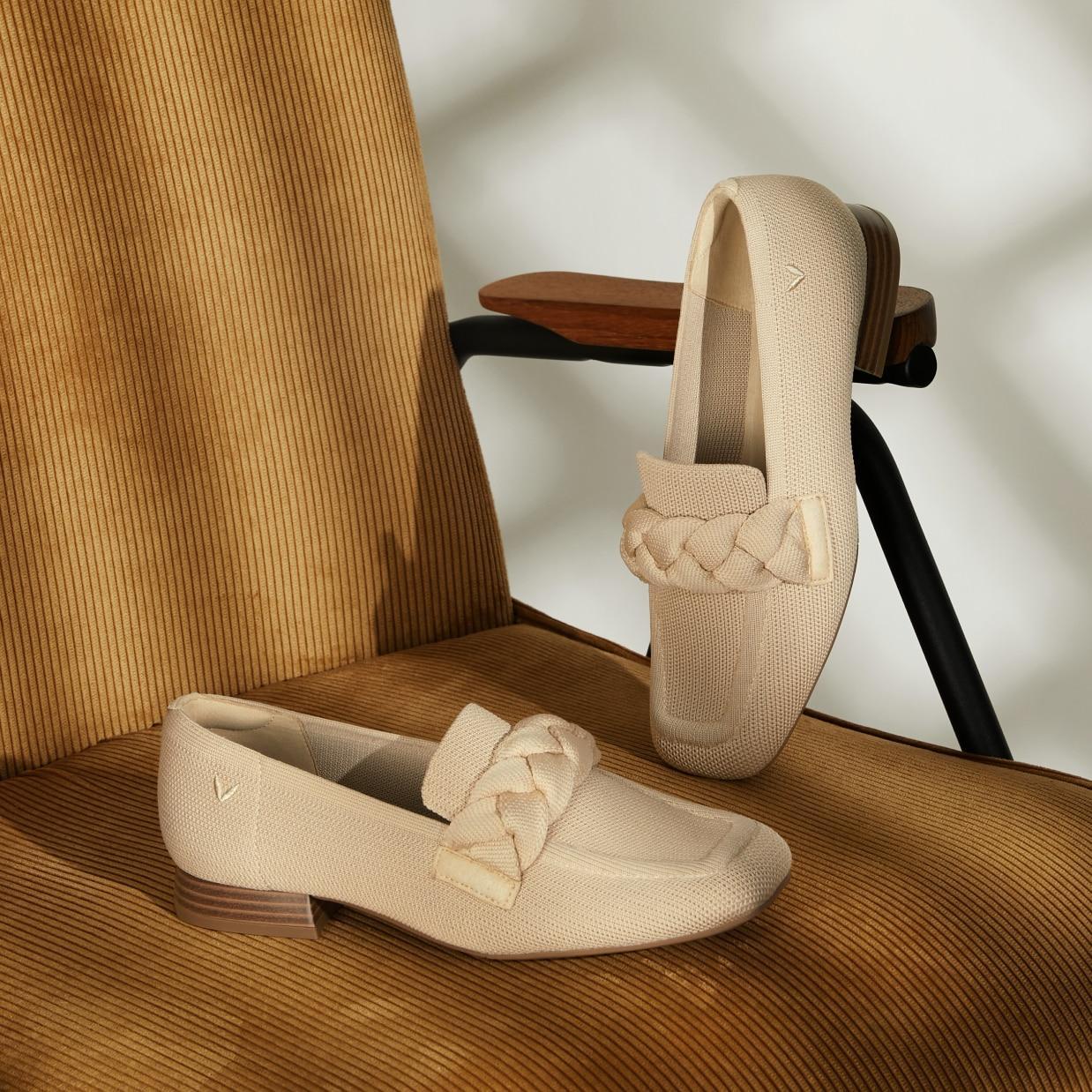 Square-Toe Knot Loafers (Caitlin 2.0) Product Image