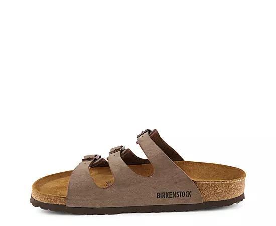 Womens Birkenstock Florida Soft Footbed Slide Sandal - Mocha Product Image