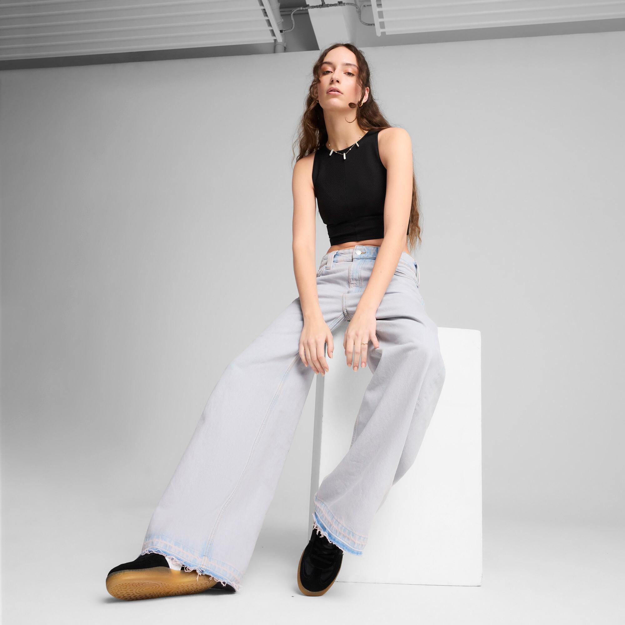 PUMA Wardrobe Essentials Women's Ribbed Crop Top Product Image