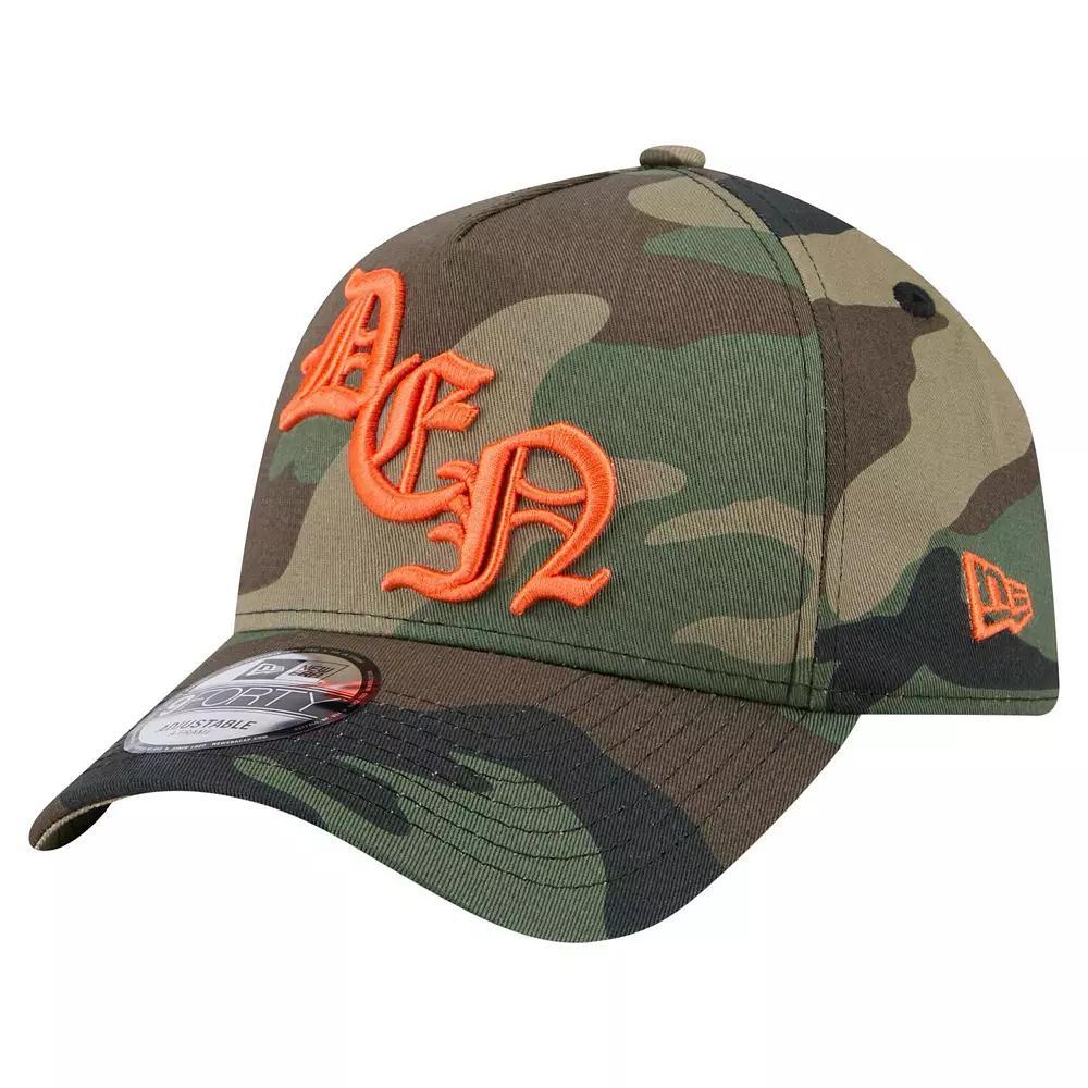 Mens New Era Camo Denver Broncos Mystic Camo A-Frame 9FORTY Adjustable Hat Product Image