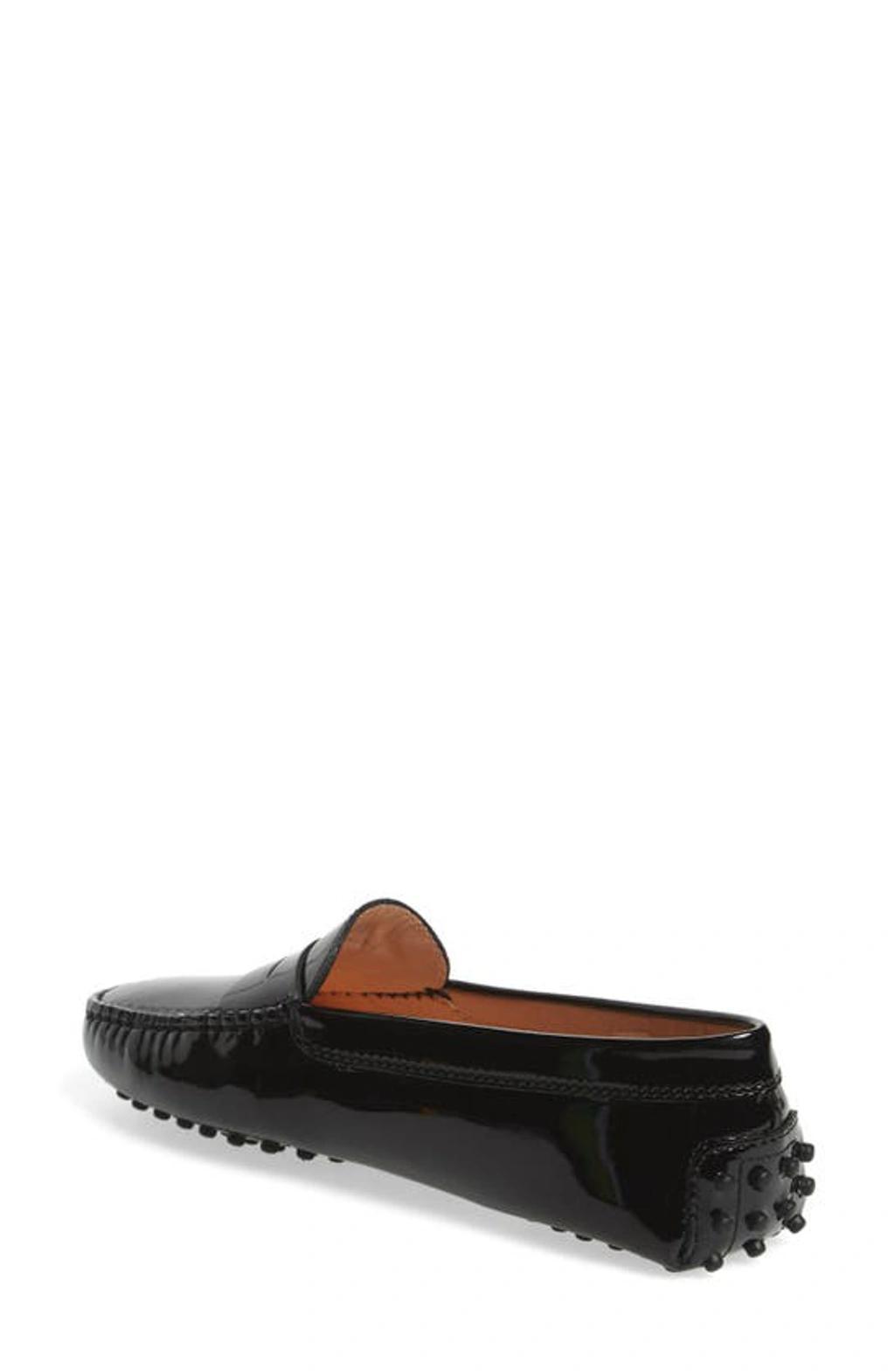 TOD'S City Gommini Patent Leather Loafers In Black Product Image