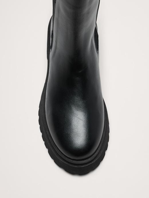 Italian Leather Tall Chelsea Boot Product Image