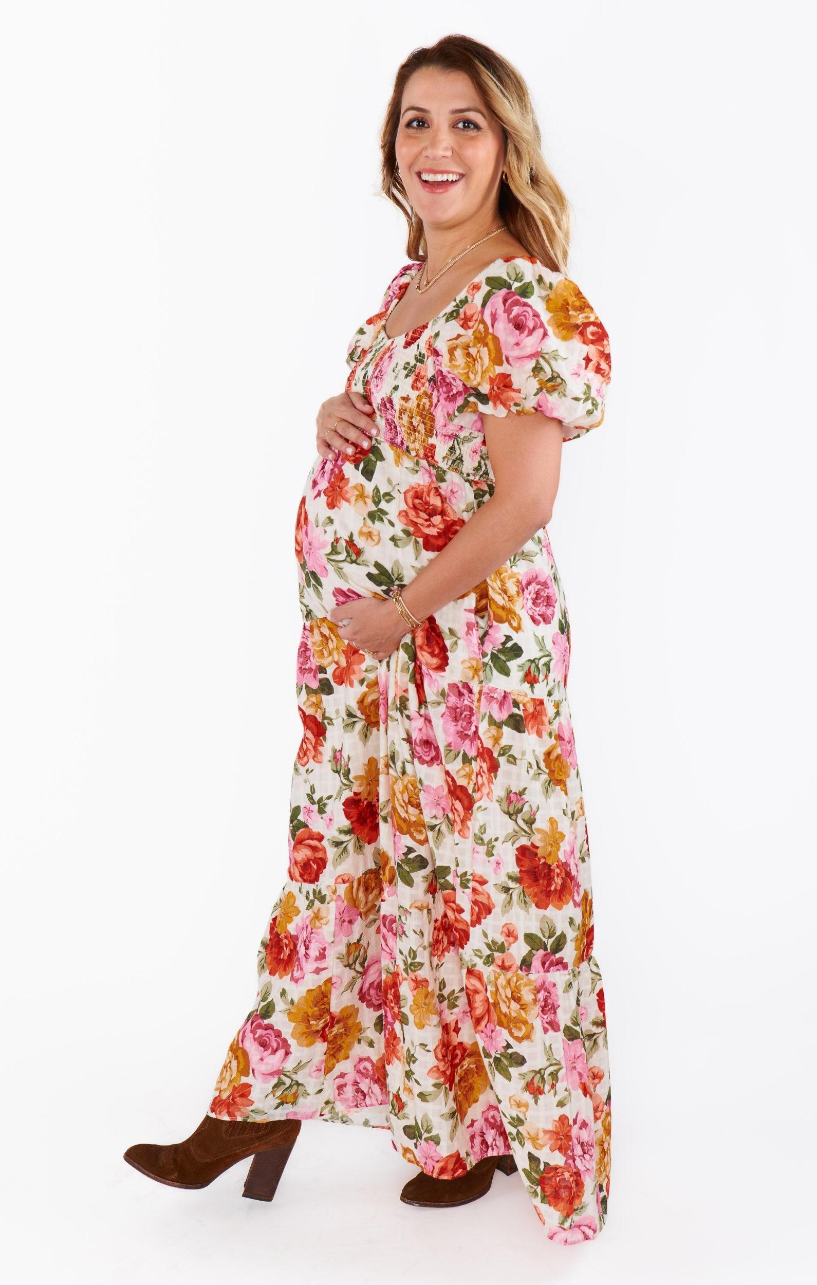 Joanna Maxi Dress ~ Ivory Hillside Floral Product Image