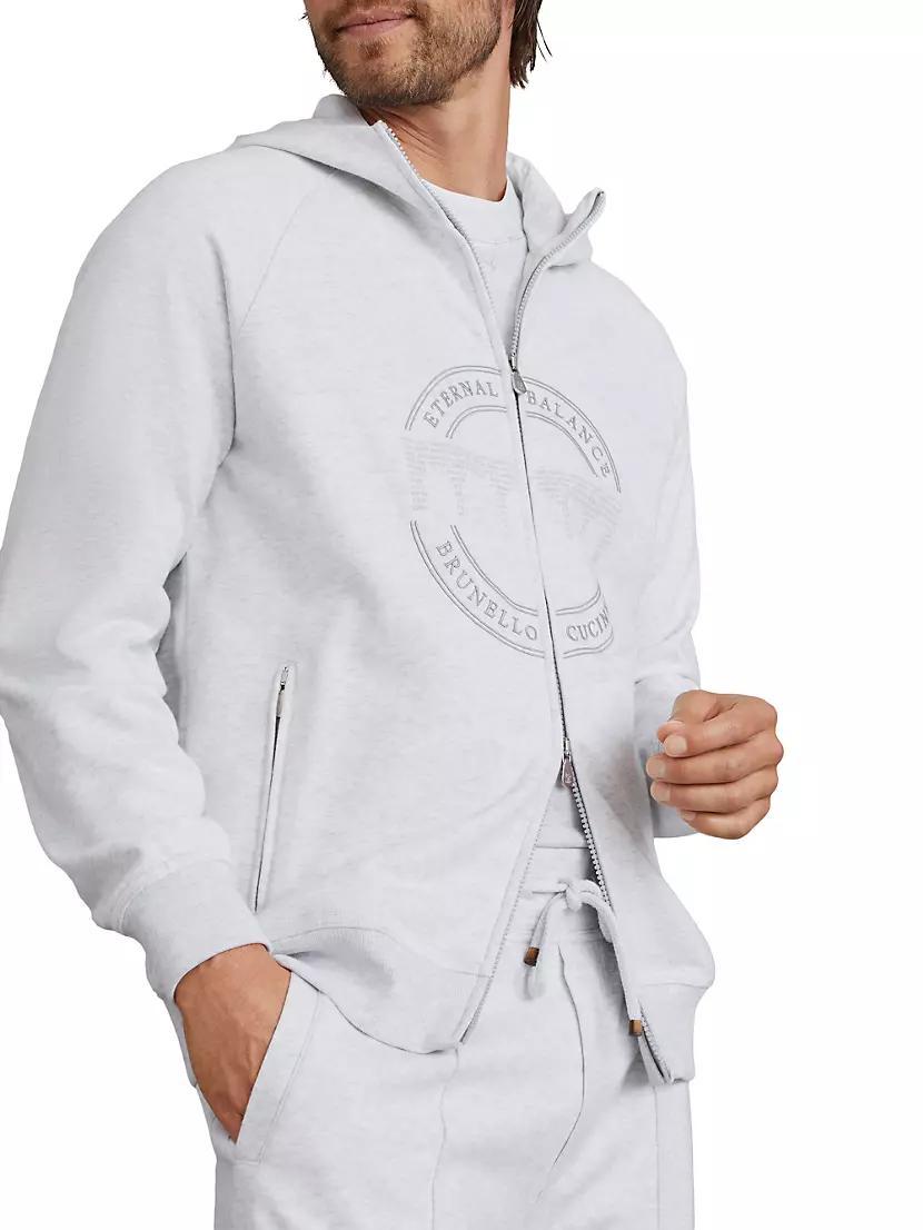 Techno Cotton French Terry Hooded Sweatshirt Product Image