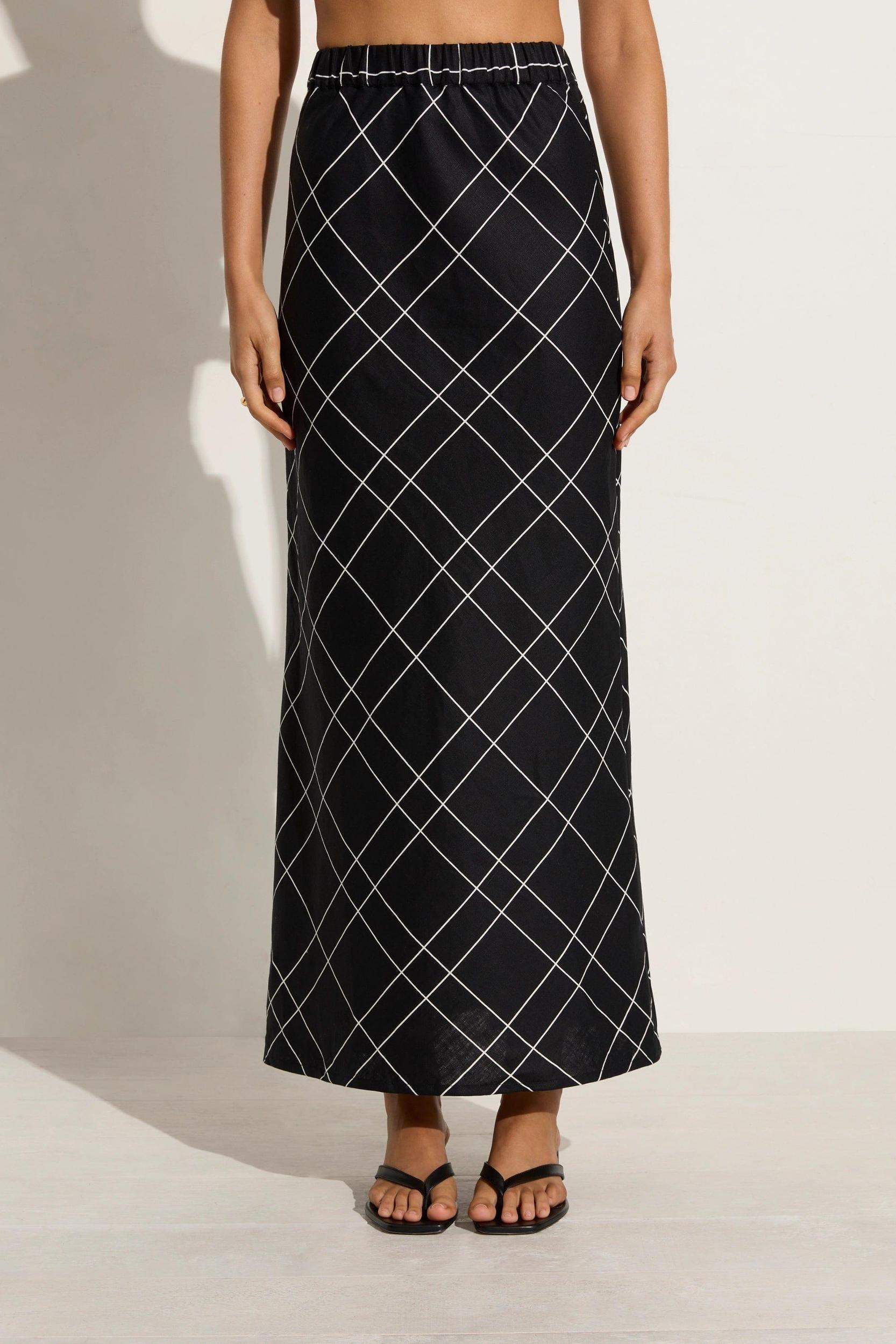 Dalicenca Skirt Letizia Check Black - Final Sale Product Image