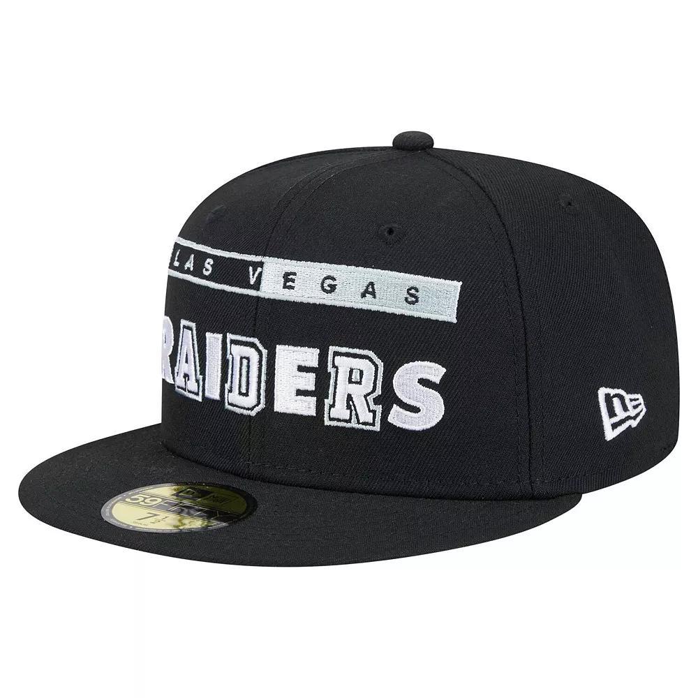 Men's New Era Black Las Vegas Raiders Ransom 59FIFTY Fitted Hat, Size: 6 7/8, Lvr Black Product Image