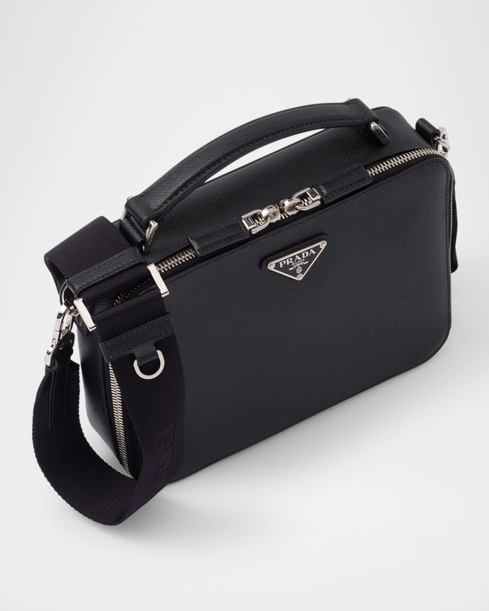 Men's Brique Saffiano Leather Top-Handle/Crossbody Bag Product Image