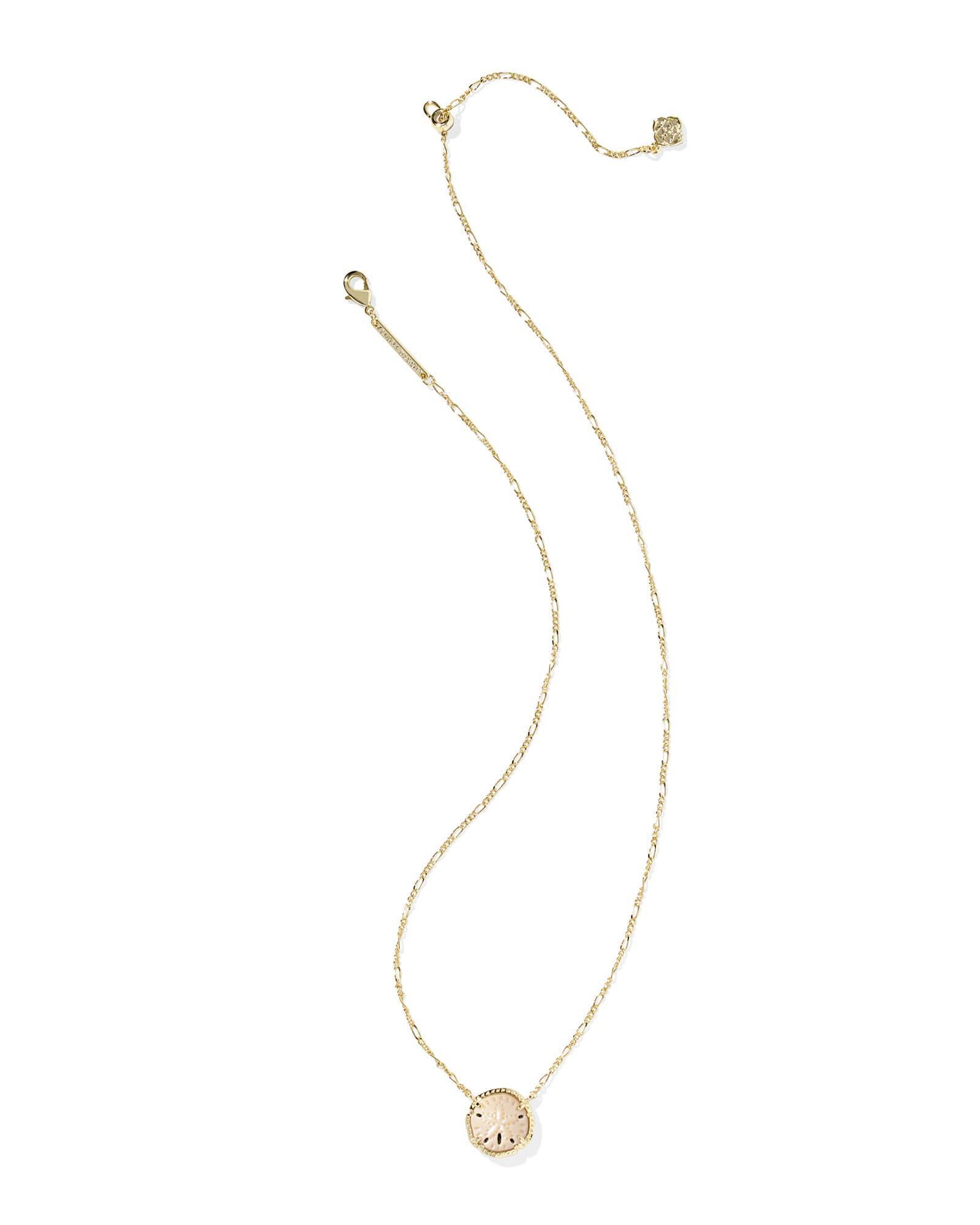 Sand Dollar Gold Short Pendant Necklace Product Image