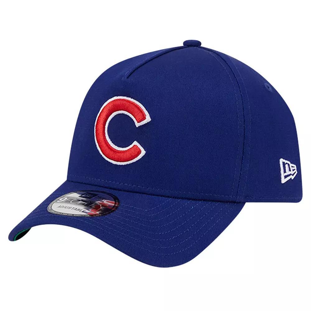 Men's New Era Royal Chicago Cubs Team Color A-Frame 9FORTY Adjustable Hat, Blue Product Image
