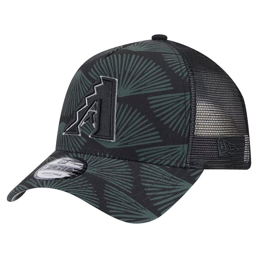 Men's New Era  Black Arizona Diamondbacks 9FORTY A-Frame Trucker Adjustable Hat Product Image