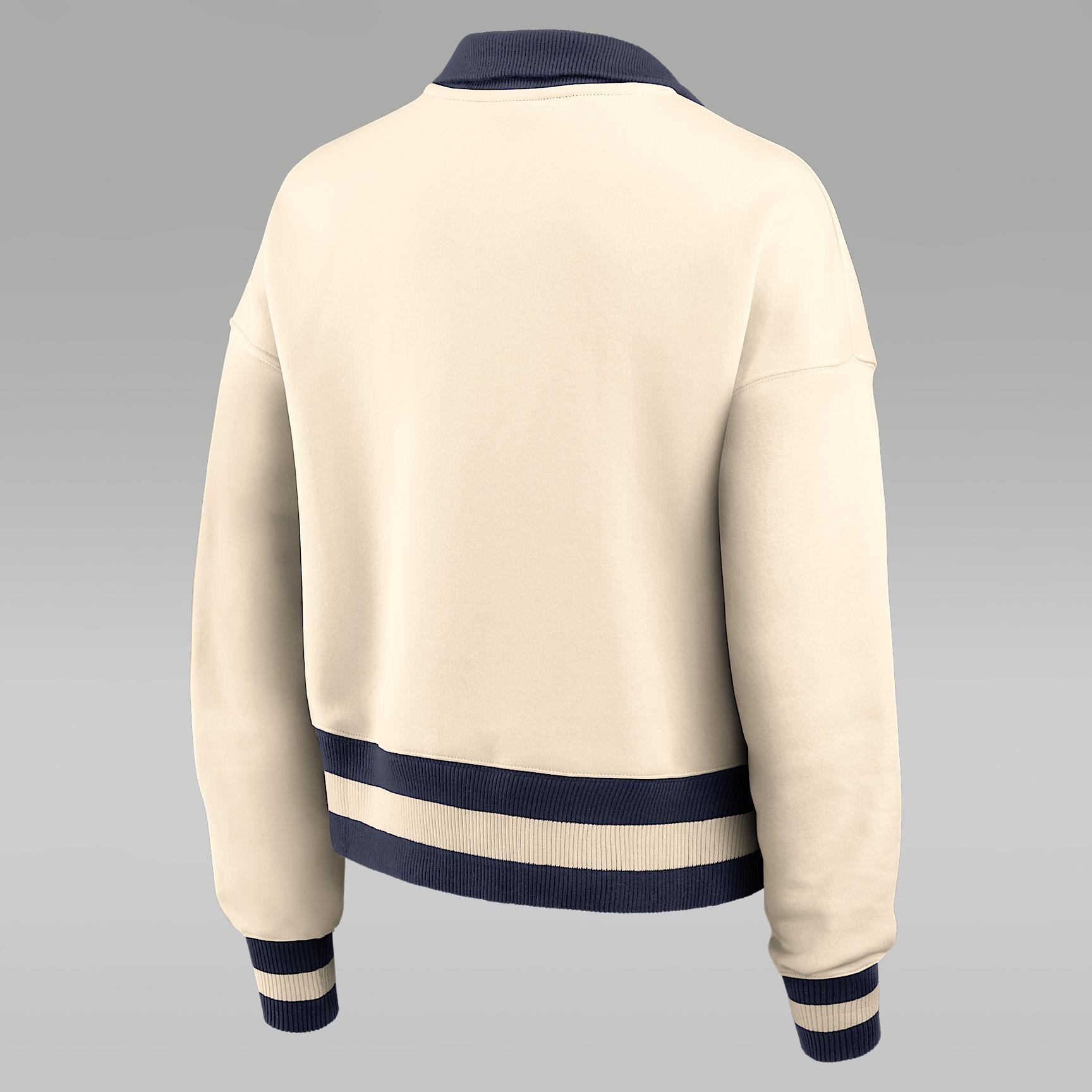 Oklahoma Legacy Women's Jordan Brand College Cropped 1/4-Zip Crew Product Image