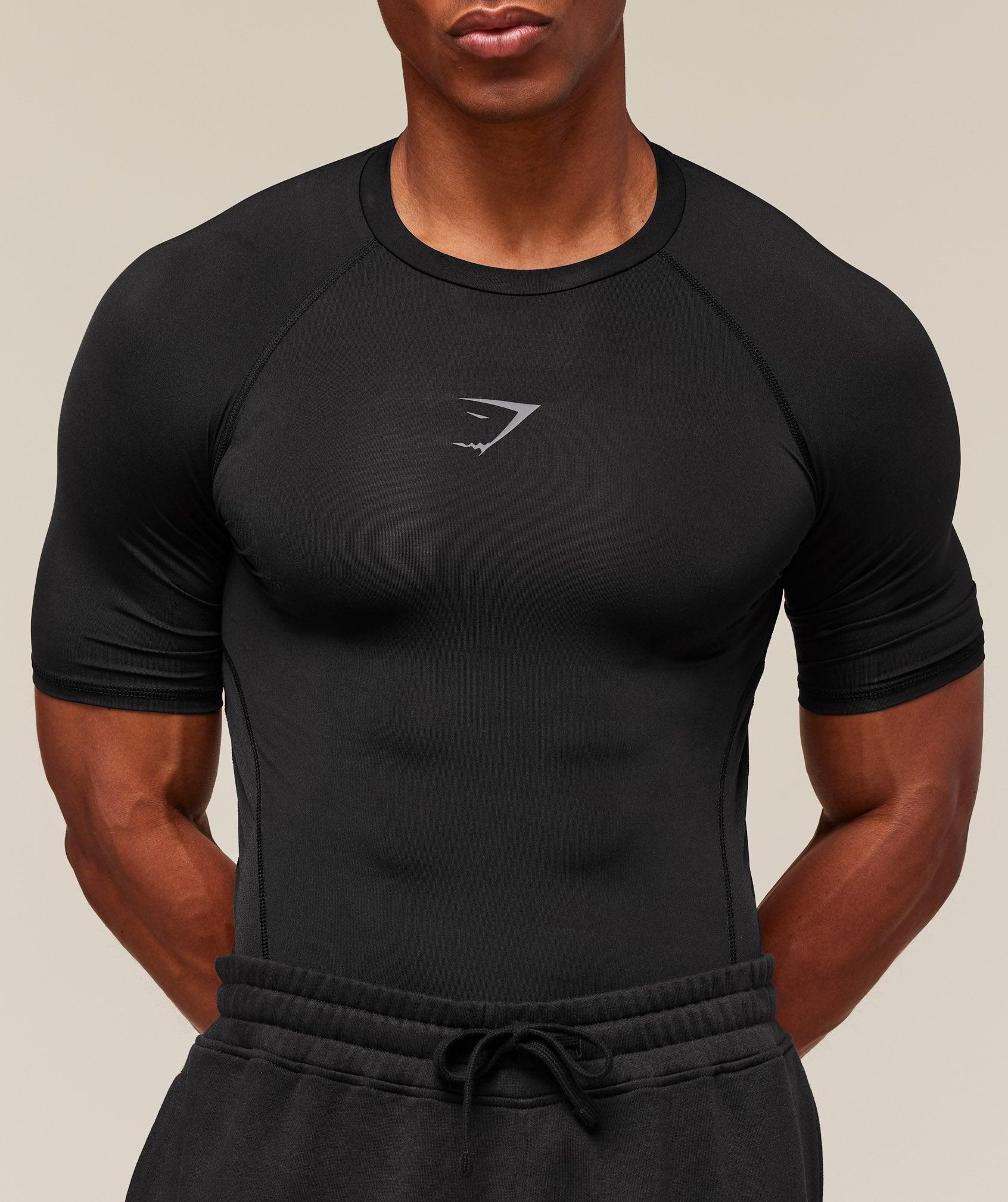 Gymshark Element Baselayer T-Shirt - Black Male Product Image