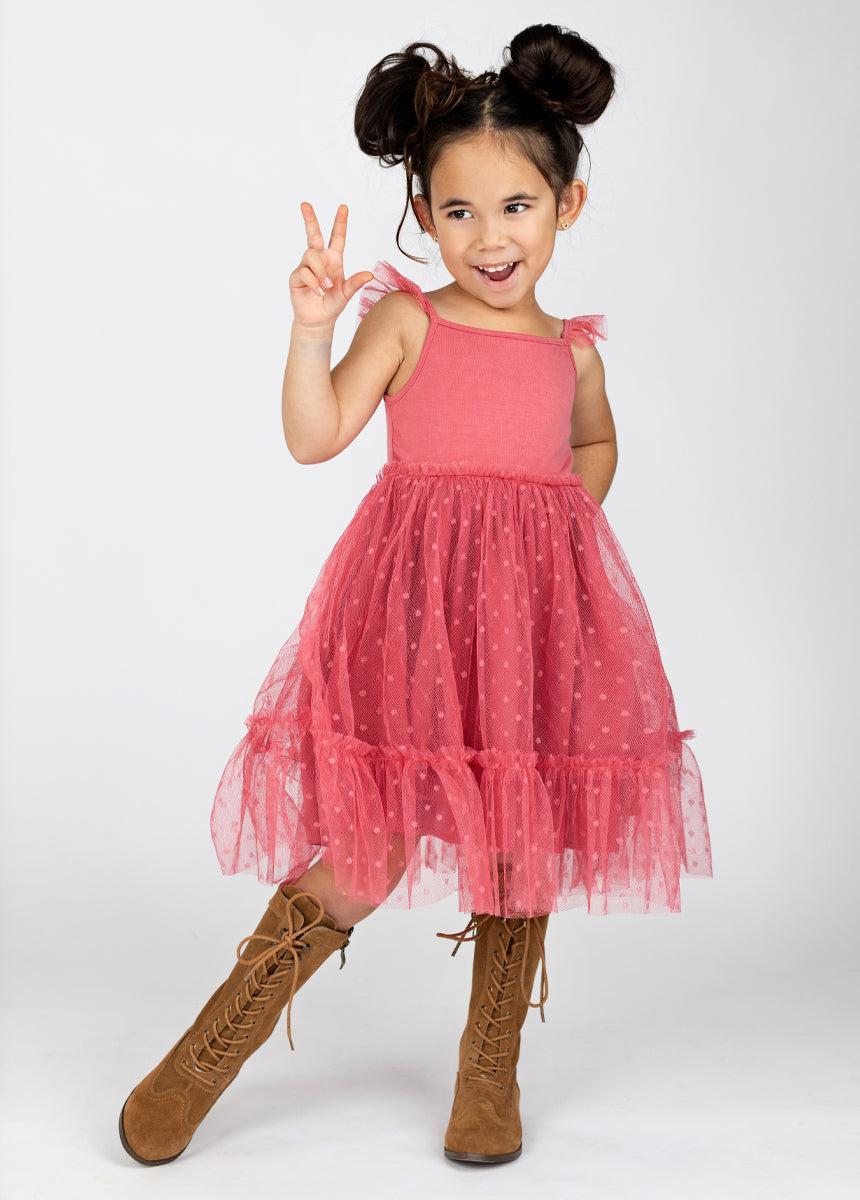 Leigh Dress in Wild Rose Girls Product Image