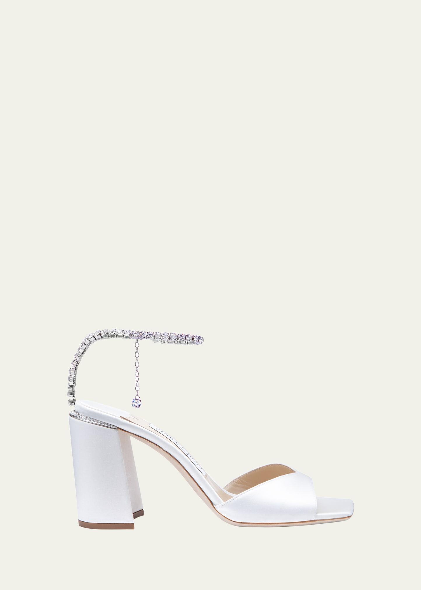 Jimmy Choo Womens Saeda 85 Embellished Ankle Strap High Heel Sandals Product Image