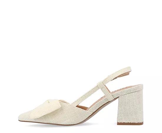 Journee Tailynn Womens Dressy Pumps Ivory Product Image