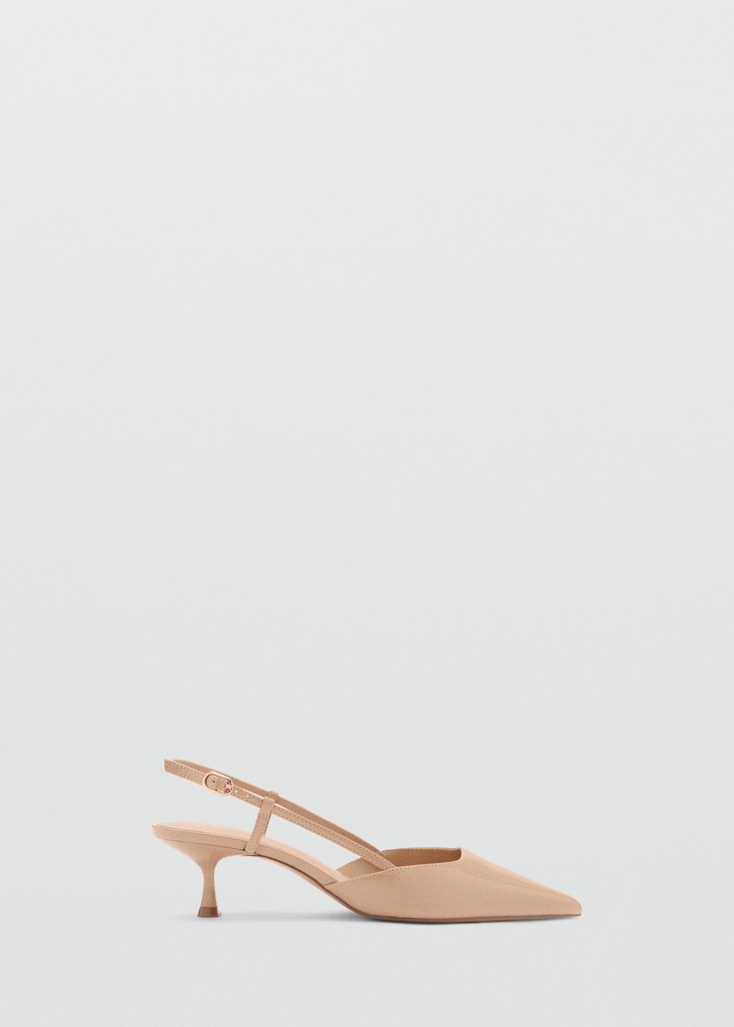 Patent leather-effect heeled shoes - Women | MANGO USA Product Image