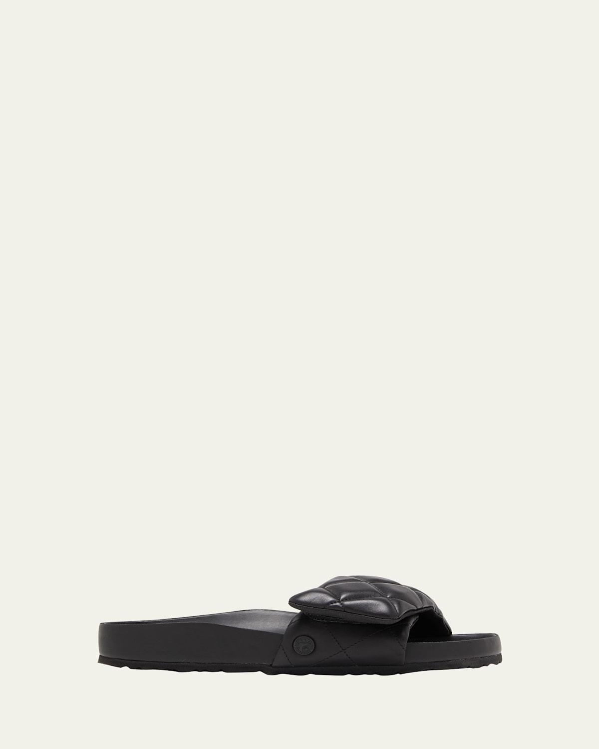 Madewell The Mila Organic Hardware Thong Slide Sandals in Leather | Shopbop Product Image