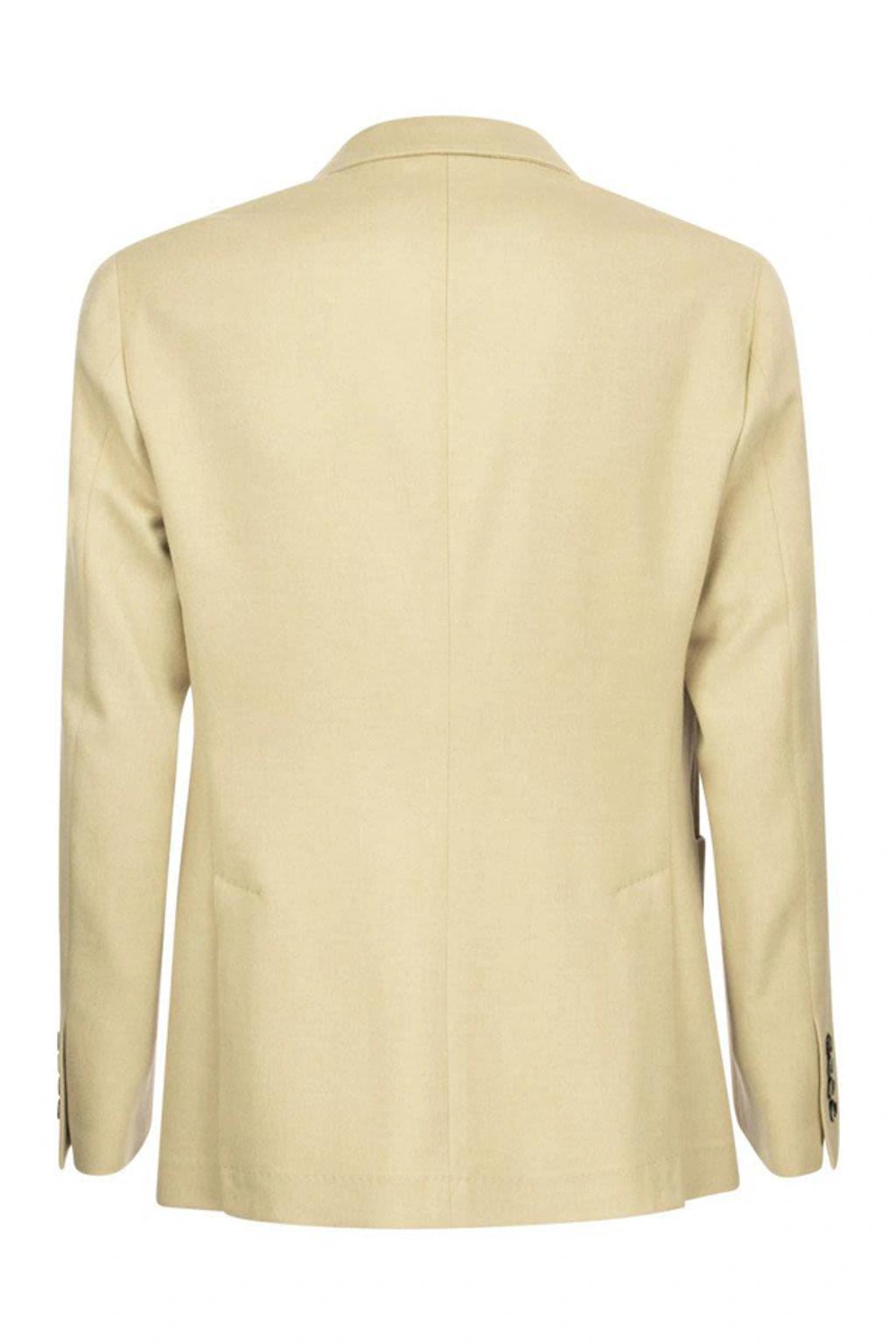 BRUNELLO CUCINELLI Camel Jacket With Patch Pockets In Beige Product Image